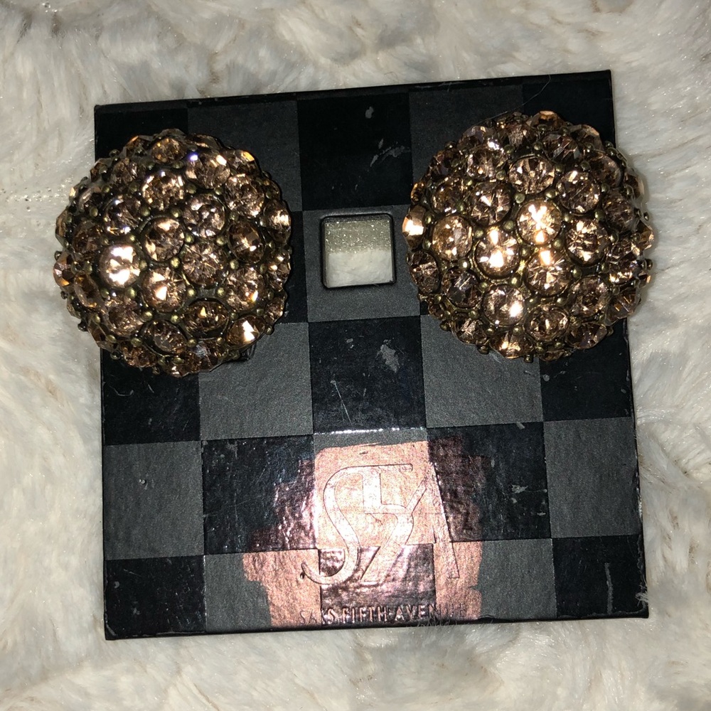 Sequin Circler Rose Gold Earrings